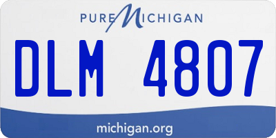 MI license plate DLM4807