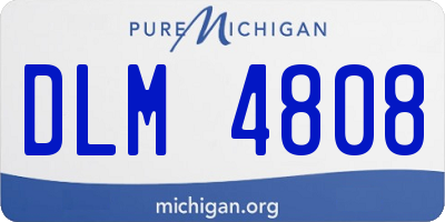 MI license plate DLM4808