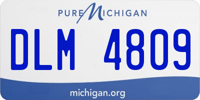 MI license plate DLM4809