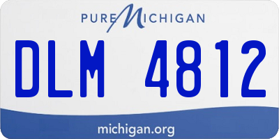 MI license plate DLM4812