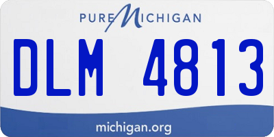 MI license plate DLM4813