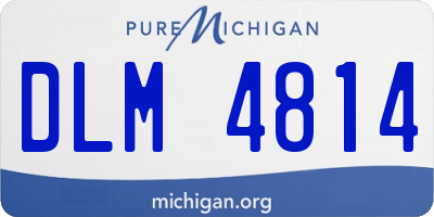 MI license plate DLM4814
