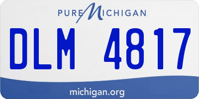 MI license plate DLM4817