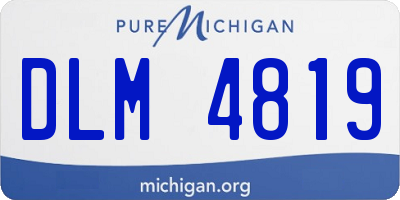 MI license plate DLM4819