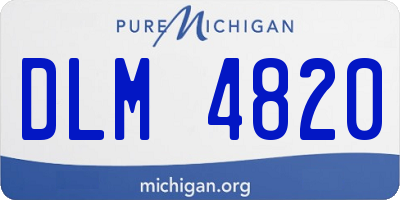 MI license plate DLM4820