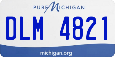 MI license plate DLM4821