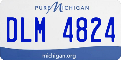 MI license plate DLM4824