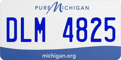 MI license plate DLM4825