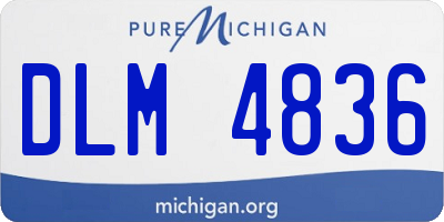 MI license plate DLM4836
