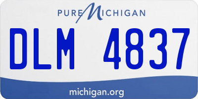 MI license plate DLM4837