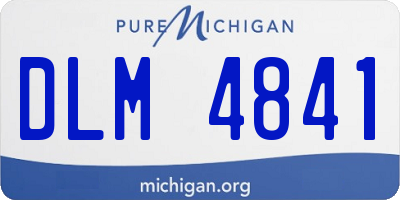 MI license plate DLM4841