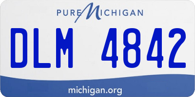MI license plate DLM4842