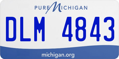 MI license plate DLM4843