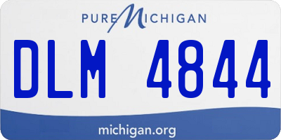 MI license plate DLM4844