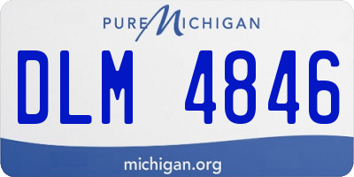 MI license plate DLM4846