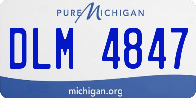 MI license plate DLM4847