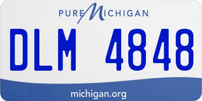 MI license plate DLM4848
