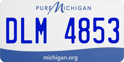 MI license plate DLM4853