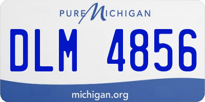 MI license plate DLM4856