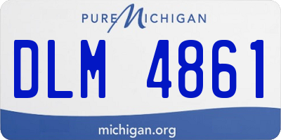 MI license plate DLM4861