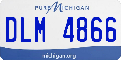 MI license plate DLM4866