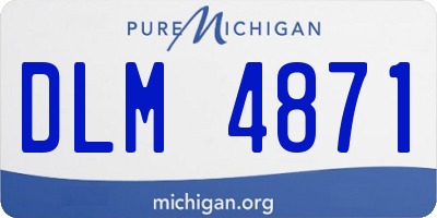 MI license plate DLM4871