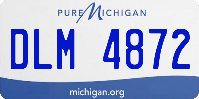 MI license plate DLM4872