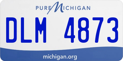 MI license plate DLM4873