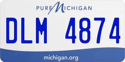 MI license plate DLM4874