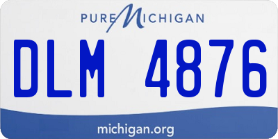 MI license plate DLM4876