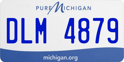 MI license plate DLM4879