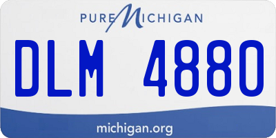 MI license plate DLM4880