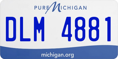 MI license plate DLM4881