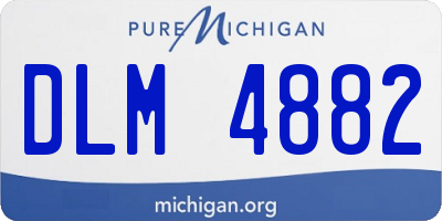 MI license plate DLM4882