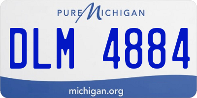 MI license plate DLM4884