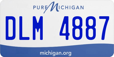 MI license plate DLM4887