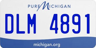 MI license plate DLM4891