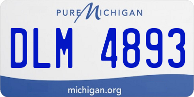MI license plate DLM4893