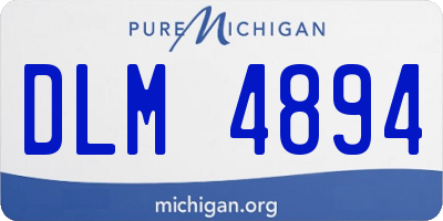 MI license plate DLM4894