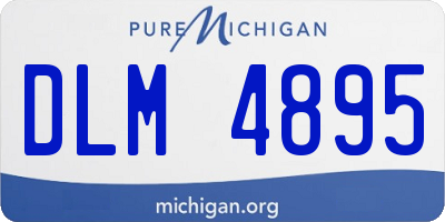 MI license plate DLM4895