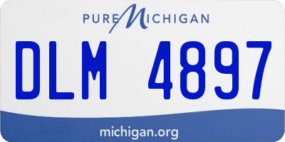 MI license plate DLM4897