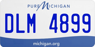 MI license plate DLM4899