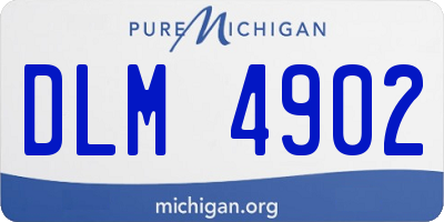 MI license plate DLM4902