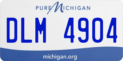 MI license plate DLM4904