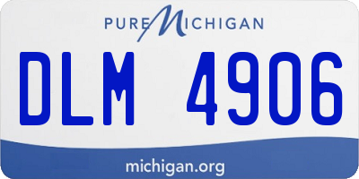 MI license plate DLM4906