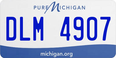 MI license plate DLM4907