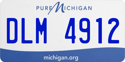 MI license plate DLM4912