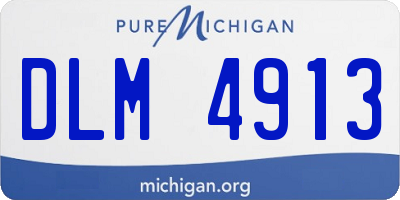 MI license plate DLM4913