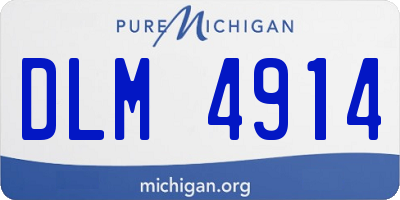 MI license plate DLM4914