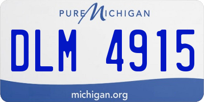 MI license plate DLM4915